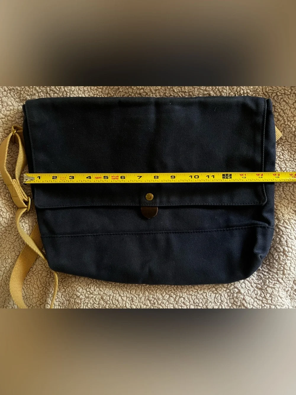 Archival Clothing - “Flap Musette” Waxed Canvas Messenger Bag